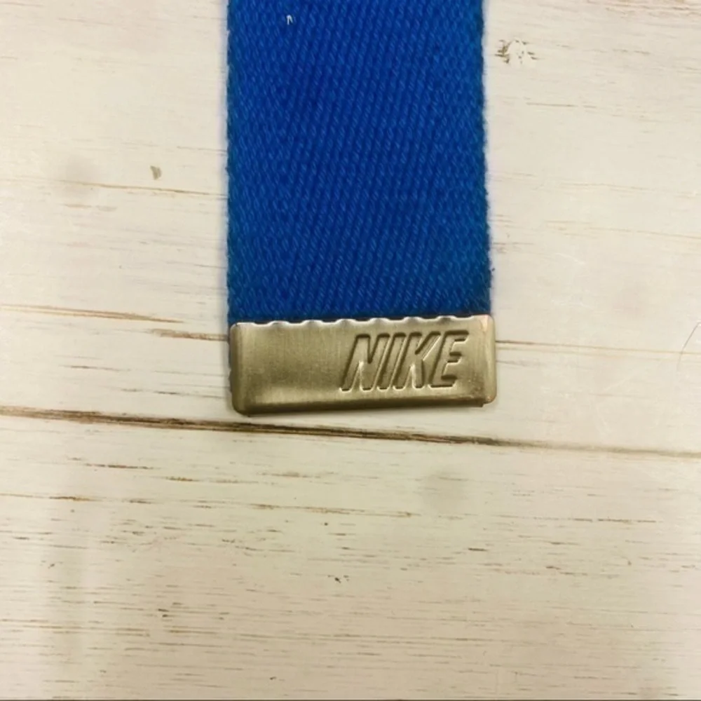 Nike Men’s Blue Web Belt With Bottle Opener Buckle